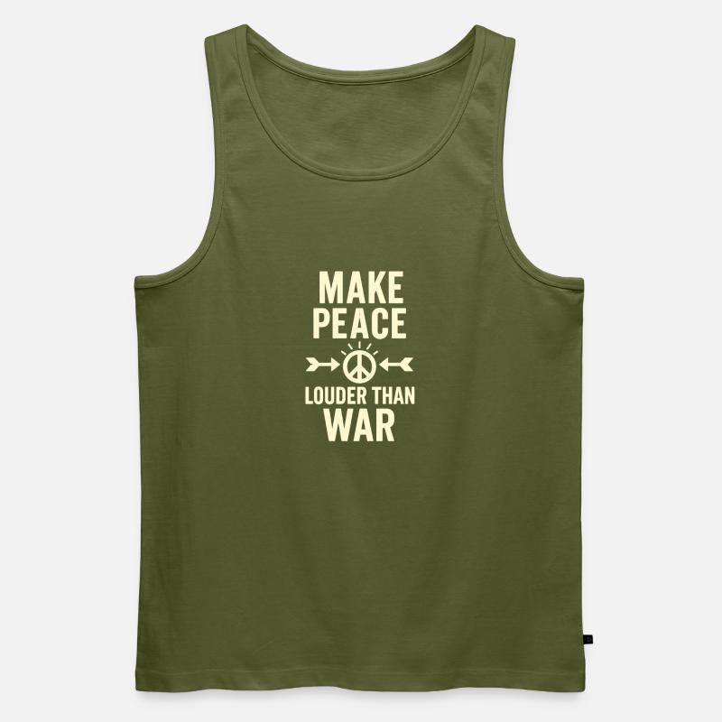 Freedom Statement - Männer Premium Bio Tank Top - Khaki