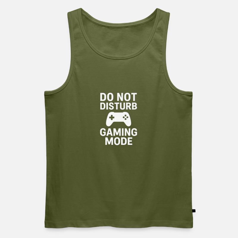 Do Not Disturb – Gaming Mode - Männer Premium Bio Tank Top - Khaki