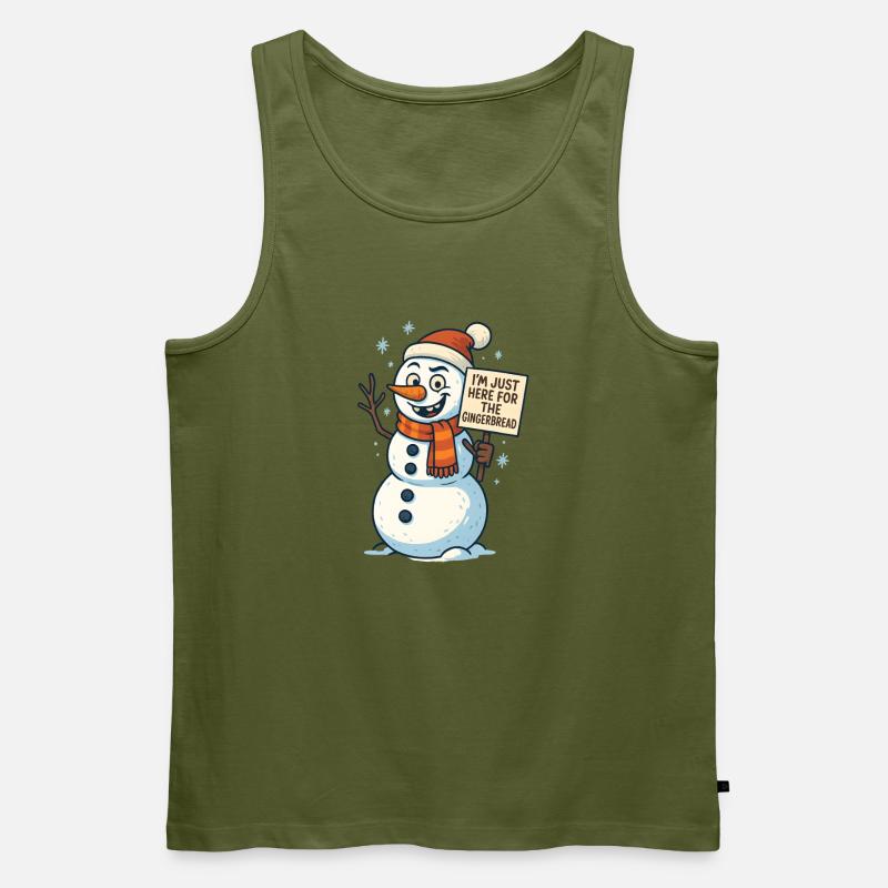 Lebkuchenmann Lebkuchen Lebkuchenmänner Geschenk - Männer Premium Bio Tank Top - Khaki