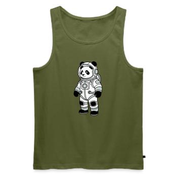Combinaison spatiale panda bear - Débardeur bio Premium Homme - kaki - Devant - Michal (187cm)