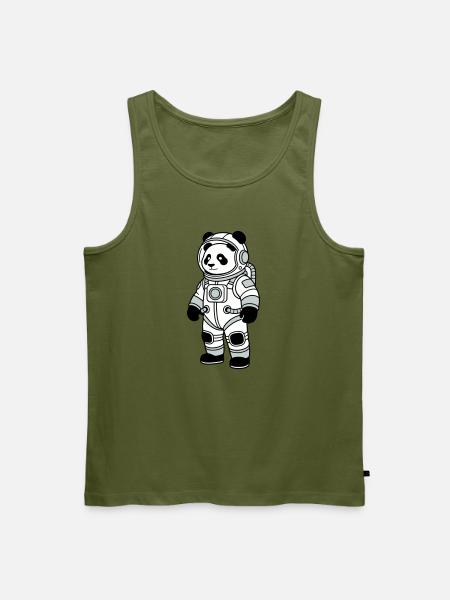 Combinaison spatiale panda bear - Débardeur bio Premium Homme - kaki