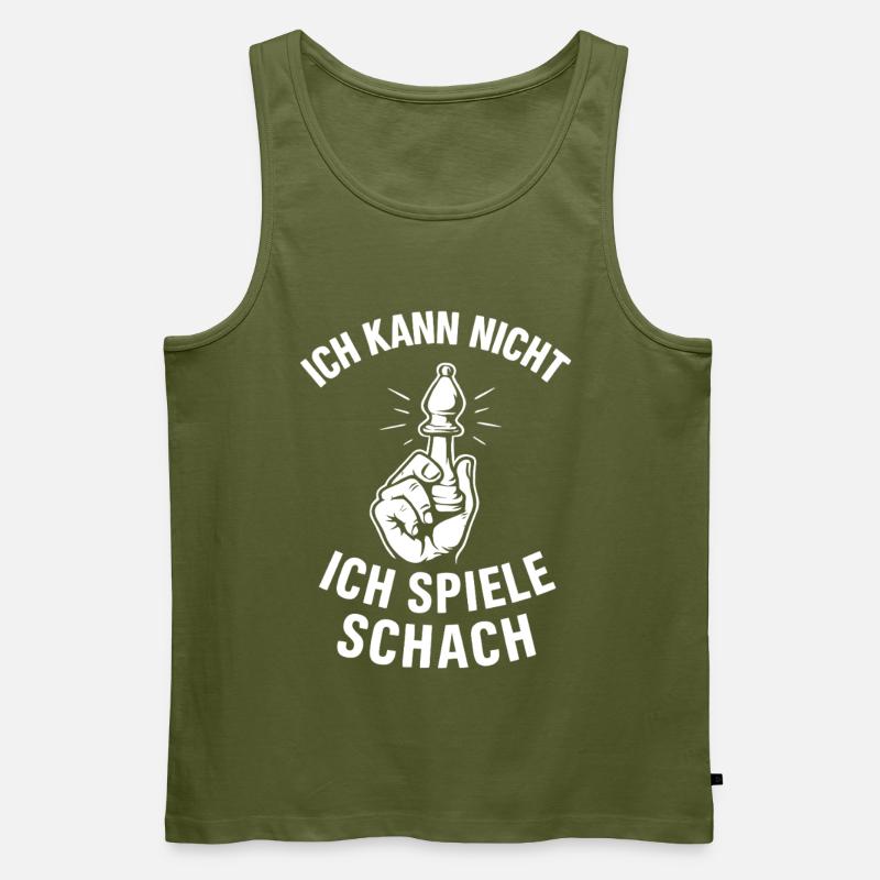 Schach Ausrede - Männer Premium Bio Tank Top - Khaki
