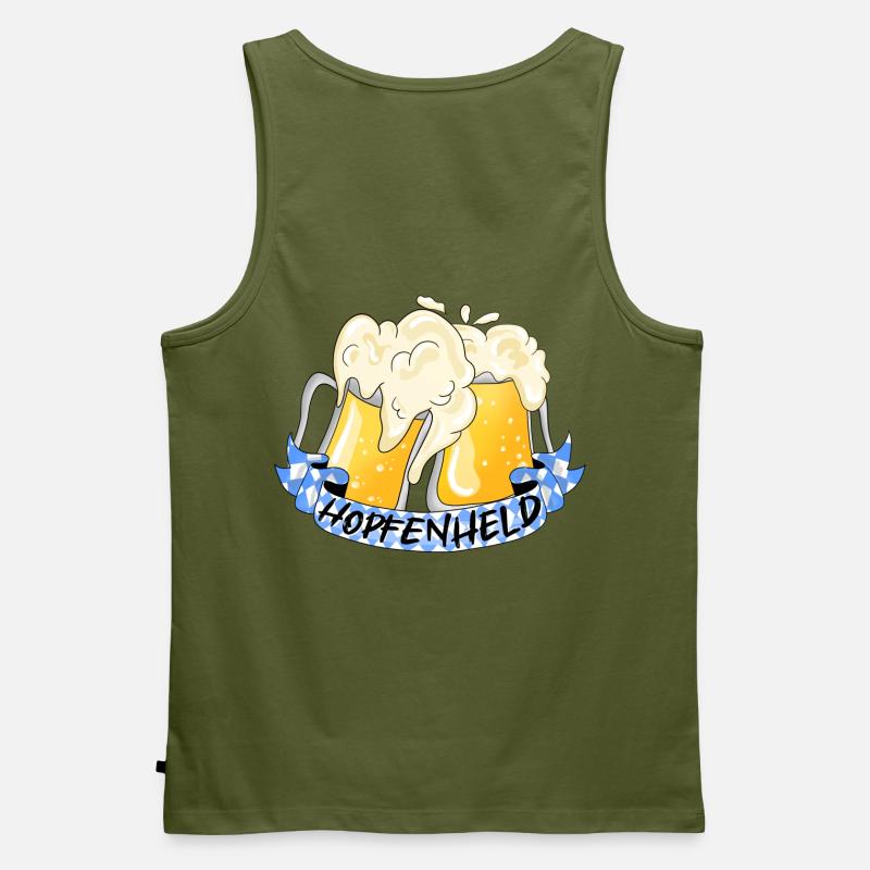 Prost! Bierheld - Männer Premium Bio Tank Top - Khaki