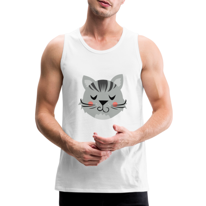 Chat chats noir blanc. idée de cadeaux de t-shirts - Débardeur Premium Homme