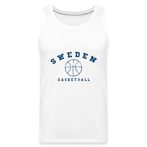 Sweden Basketball - Premiumtanktopp herr