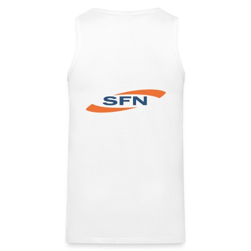 SFN Logo mit rundem Text in weiß - Männer Premium Tank Top