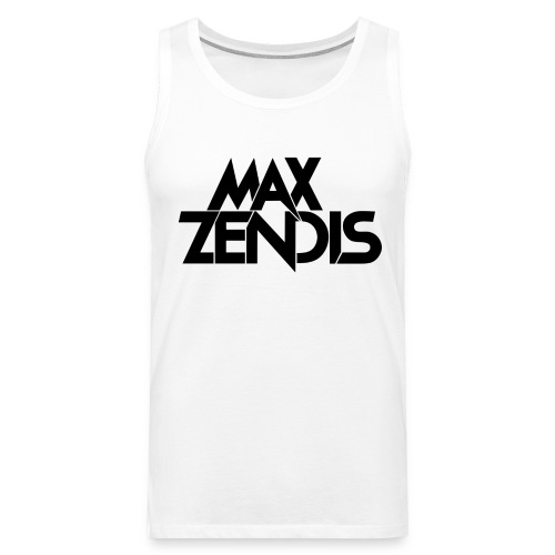MAX ZENDIS Logo Big - White/Black - Männer Premium Tank Top