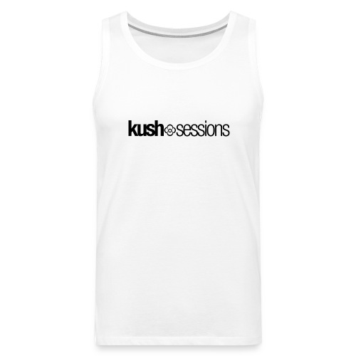 KushSessions (black logo) - Men's Premium Tank Top
