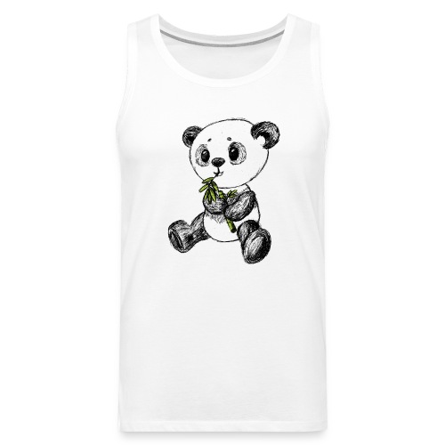 Panda ponosi kolor scribblesirii - Tank top męski Premium