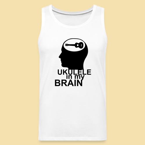 Ukulele in my brain - Männer Premium Tank Top