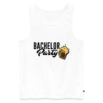 Junggesellenabschied Bachelor Party Team - Männer Premium Bio Tank Top - Weiß - Vorne - Michal (187cm)