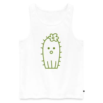 cactus - Débardeur bio Premium Homme - blanc - Devant - Michal (187cm)
