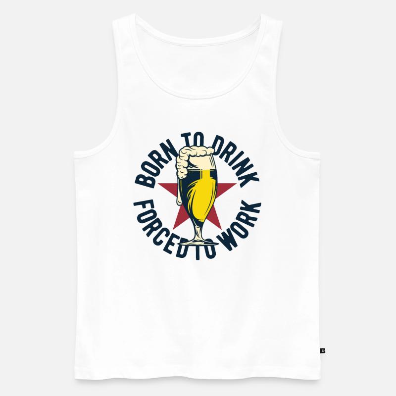 Coole Bier Sprüche Geschenk - Männer Premium Bio Tank Top - Weiß