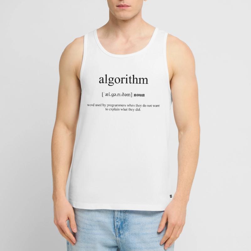 Algorithm (Algorithmus) Definition Dictionary Men's Premium Organic Tank Top