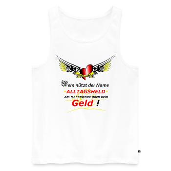 Krankenpfleger - Männer Premium Bio Tank Top - Weiß - Vorne - Michal (187cm)