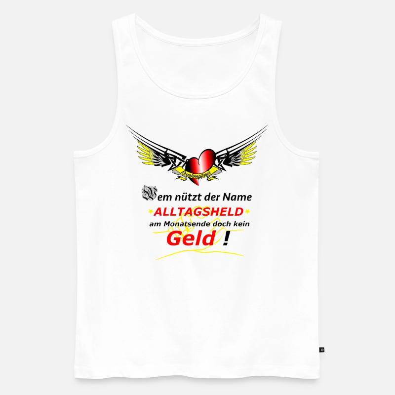 Krankenpfleger - Männer Premium Bio Tank Top - Weiß