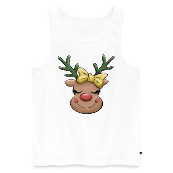 Weihnachten Santa Claus Merry Christmas - Men's Premium Organic Tank Top - white - Front - Michal (187cm)