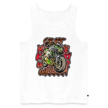 Z800 Maschine - Männer Premium Bio Tank Top - Weiß - Vorne - AI Model Male 178 light (178cm)