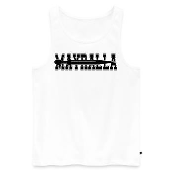 MAYRALLA - Men's Premium Organic Tank Top - white - Front - AI Model Male 178 light (178cm)