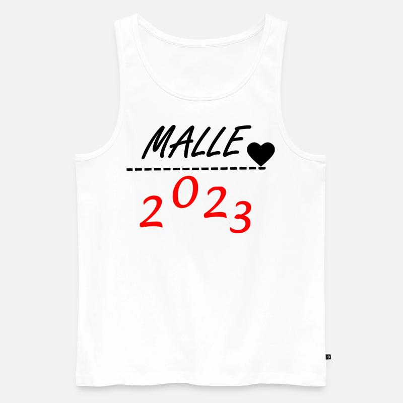 Malle 2023 - Männer Premium Bio Tank Top - Weiß