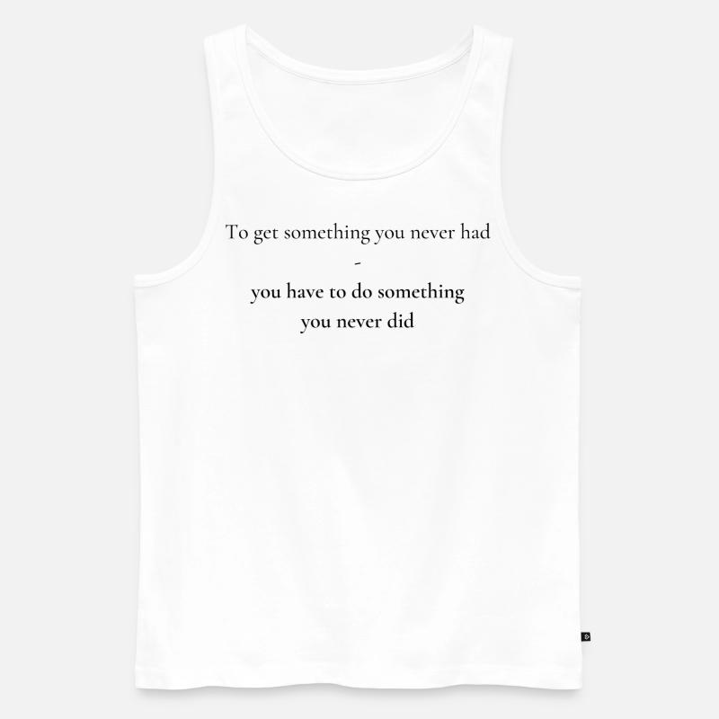 Strong Mindset - Männer Premium Bio Tank Top - Weiß