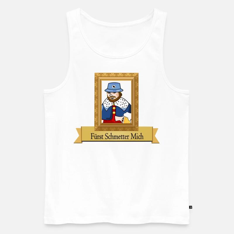 Fürst Schmetter Mich - Männer Premium Bio Tank Top - Weiß