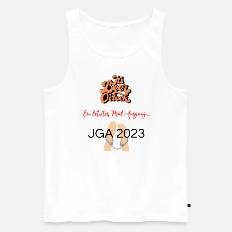 JGA 2023 - Männer Premium Bio Tank Top - Weiß