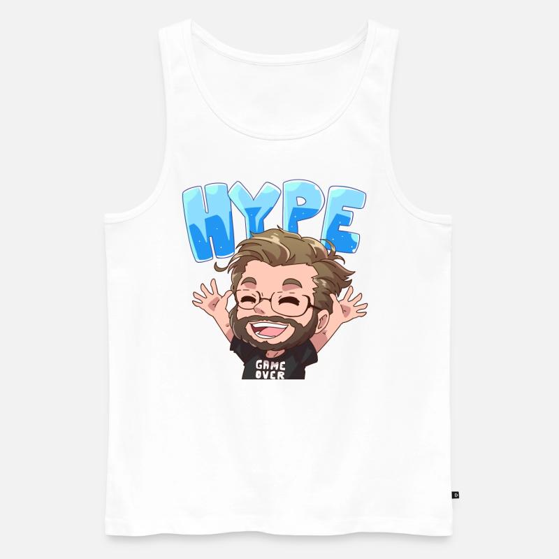 Hyped Manny - Männer Premium Bio Tank Top - Weiß