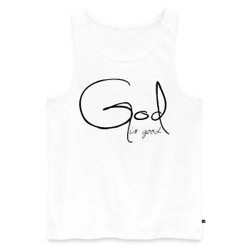 Jesus Christus von Nazareth Glaube Bibel Jesus - Männer Premium Bio Tank Top - Weiß - Vorne - Michal (187cm)