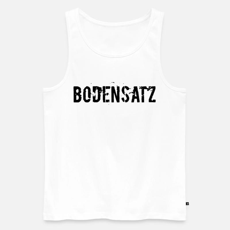 Bodensatz - Männer Premium Bio Tank Top - Weiß