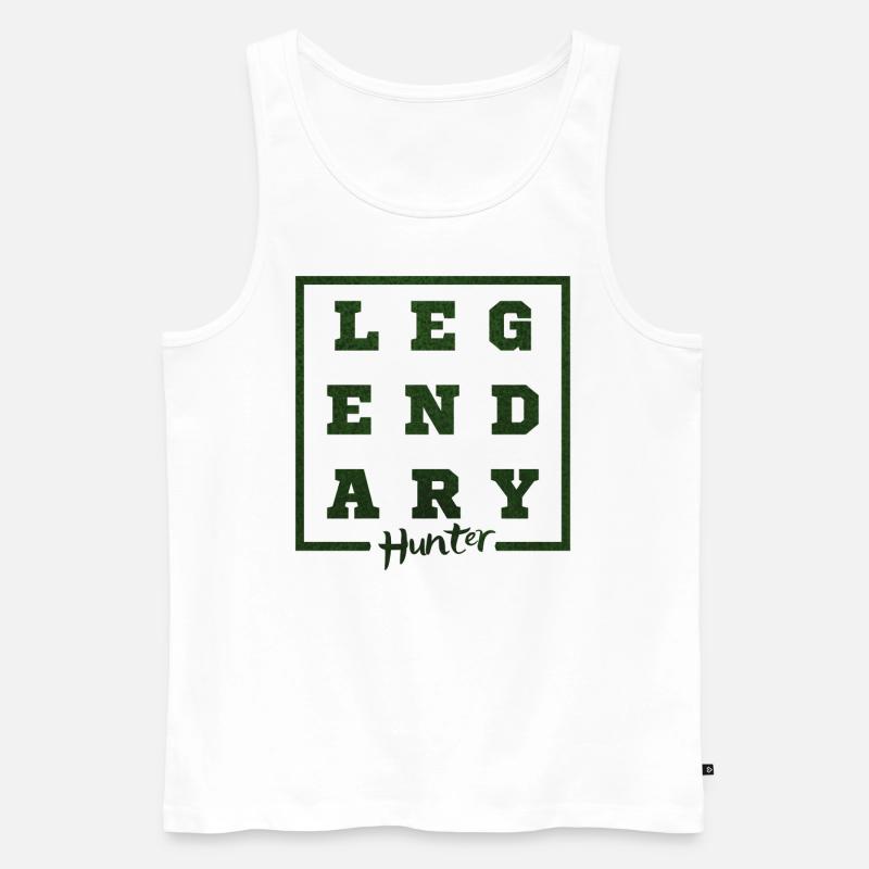Legendärer Jäger (Legendary Hunter) - Männer Premium Bio Tank Top - Weiß