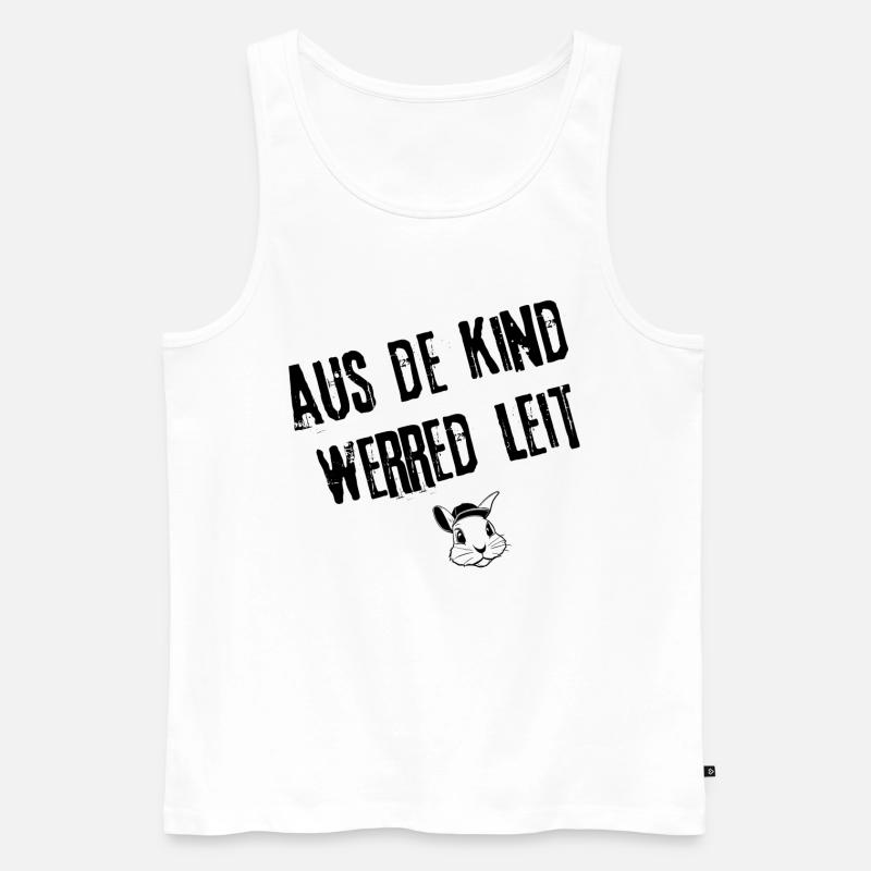 Leitwerdung | Redewendung - Männer Premium Bio Tank Top - Weiß