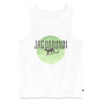 Jaguarundi - Men's Premium Organic Tank Top - white - Front - Michal (187cm)