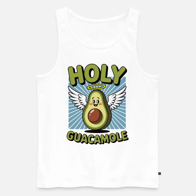 Holy Guacamole - Männer Premium Bio Tank Top - Weiß