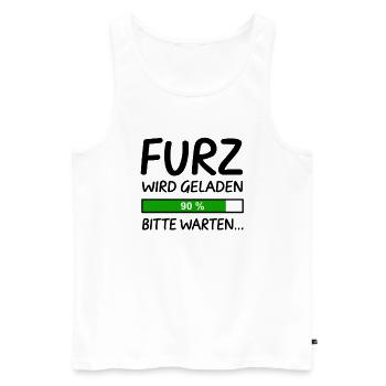 Furz Laden 90% Blähungen Blähung Furzen Lustig - Männer Premium Bio Tank Top - Weiß - Vorne - Michal (187cm)