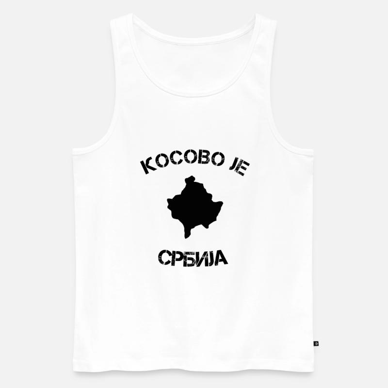 Serbien! - Männer Premium Bio Tank Top - Weiß