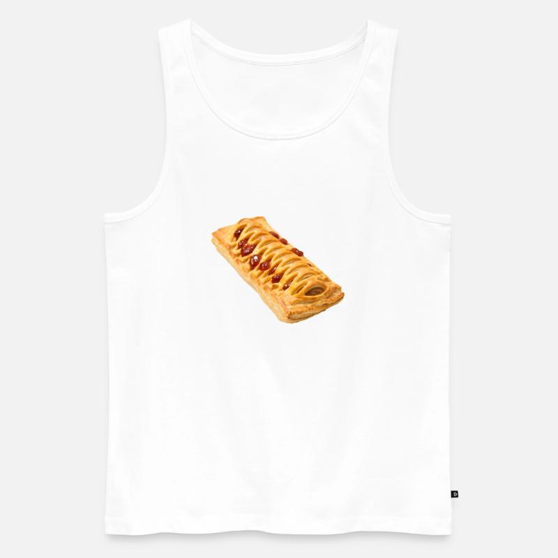 Frikandel Brötchen - Männer Premium Bio Tank Top - Weiß