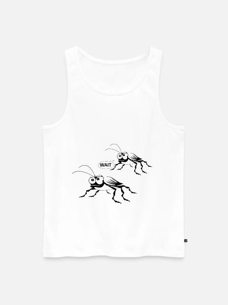 Running cockroaches - Men's Premium Organic Tank Top - white