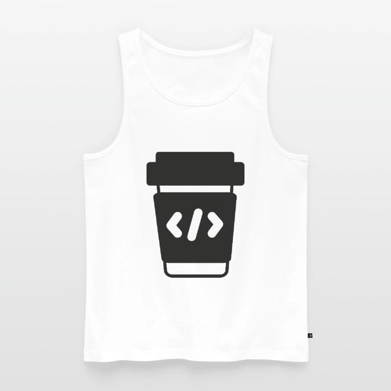 Programmer Coder Coding Coffee Men's Premium Organic Tank Top