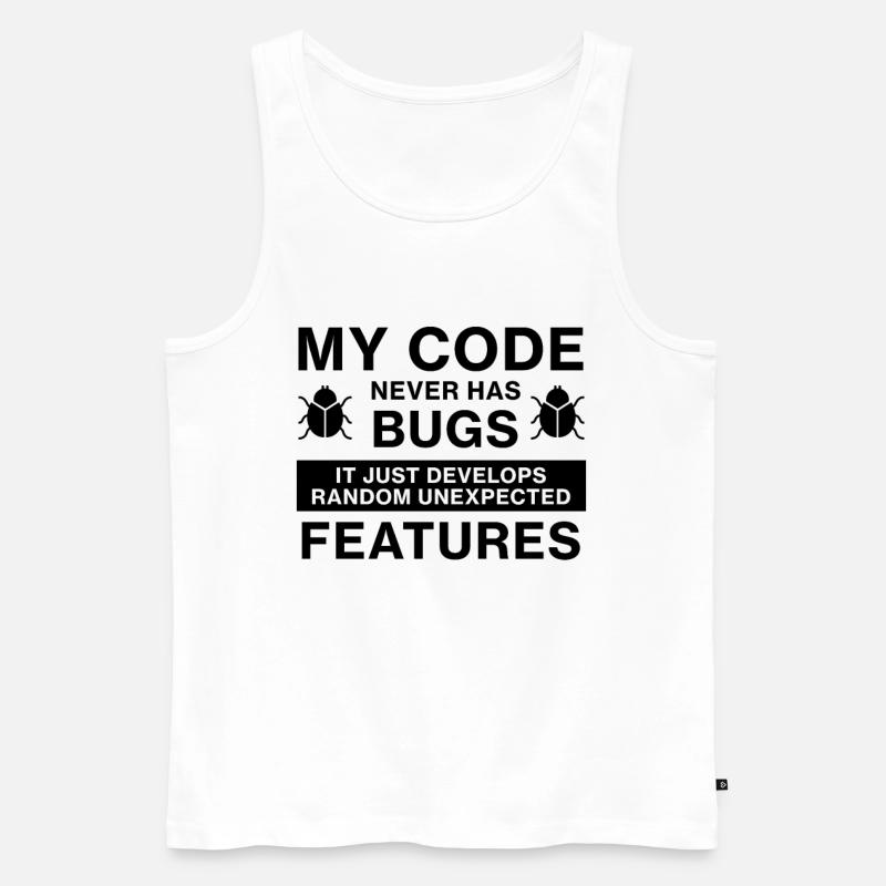 Codage du programmeur codeur - Débardeur bio Premium Homme - blanc