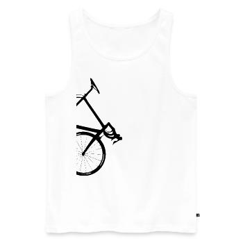 Coureur - Débardeur bio Premium Homme - blanc - Devant - Michal (187cm)