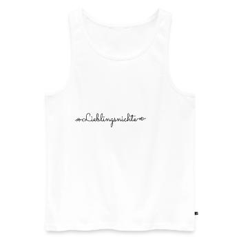 Lieblingsnichte beste Nichte Spruch Geschenk - Männer Premium Bio Tank Top - Weiß - Vorne - Michal (187cm)