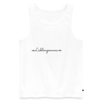 Favorite Mom Mother Best Mom Saying Gift - Men's Premium Organic Tank Top - white - Front - AI Model Male 178 light (178cm)