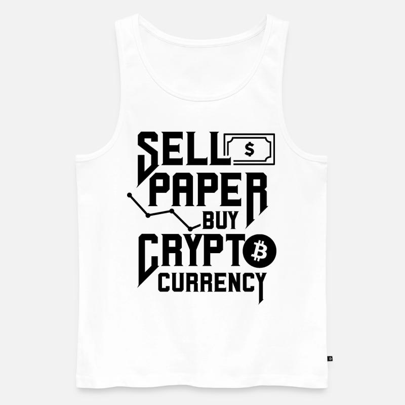 Cryptowährung Crypto Trader Kryptowährung Krypto - Männer Premium Bio Tank Top - Weiß
