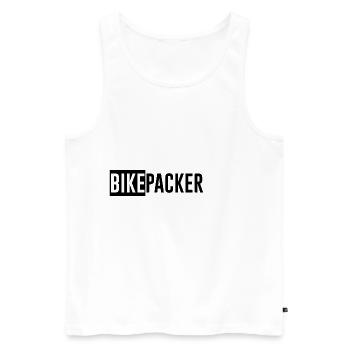 Bikepacker - Débardeur bio Premium Homme - blanc - Devant - Michal (187cm)
