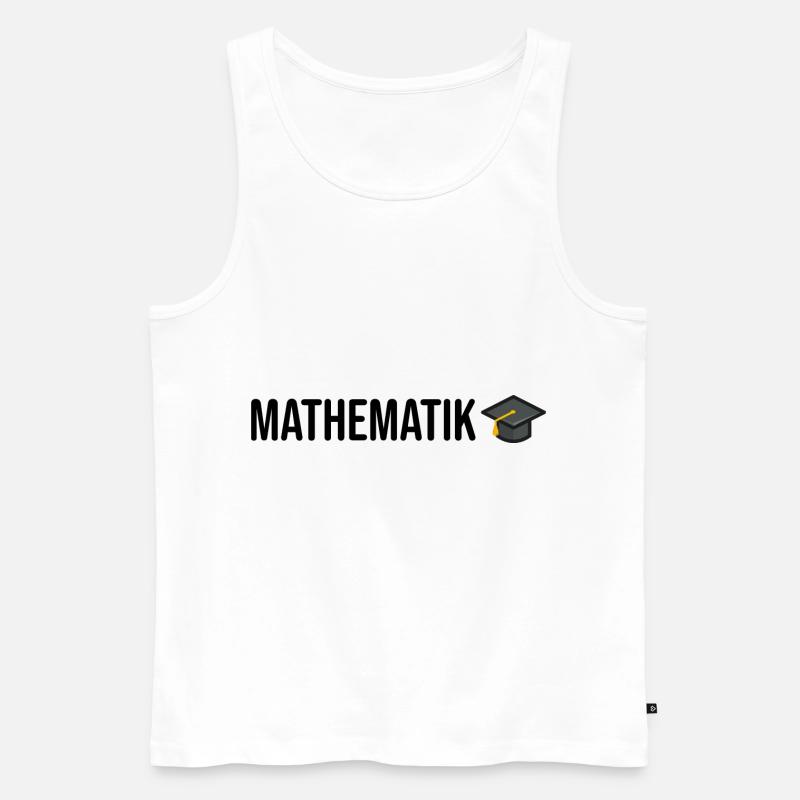 Mathematik Studium Mathematiker - Männer Premium Bio Tank Top - Weiß