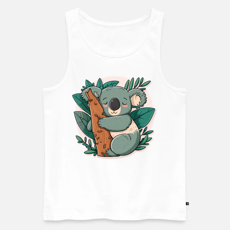Koalas Startseite - Männer Premium Bio Tank Top - Weiß