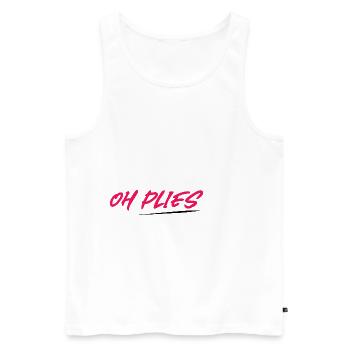 Oh Plies 4 - Débardeur bio Premium Homme - blanc - Devant - Michal (187cm)