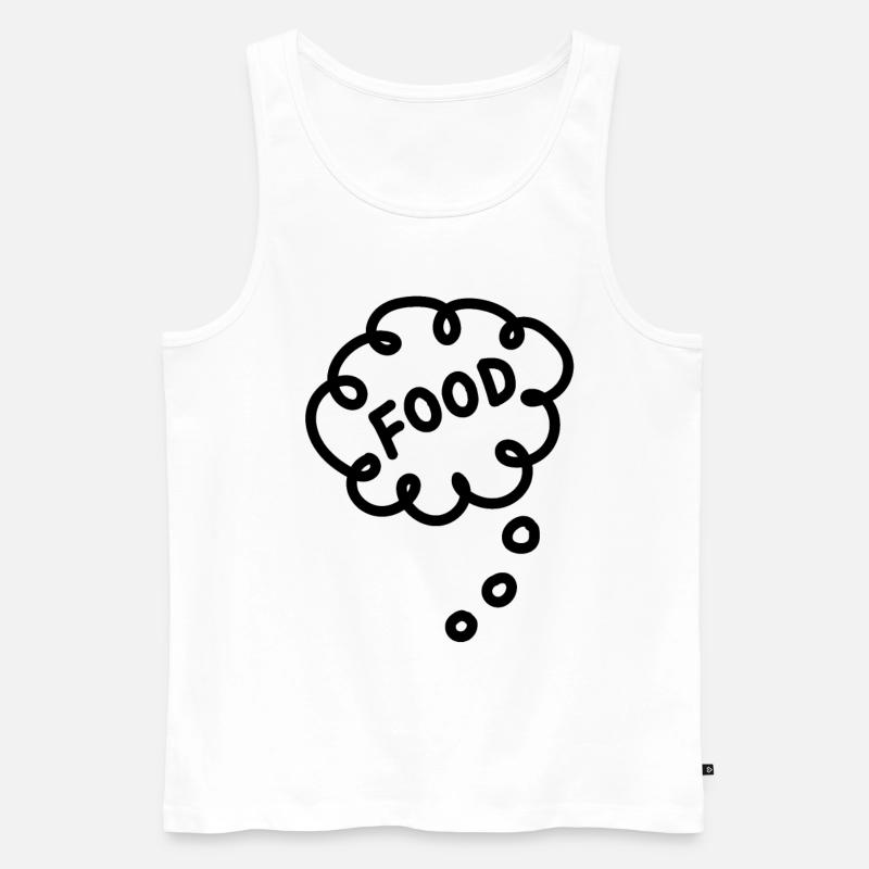 Essen - Männer Premium Bio Tank Top - Weiß