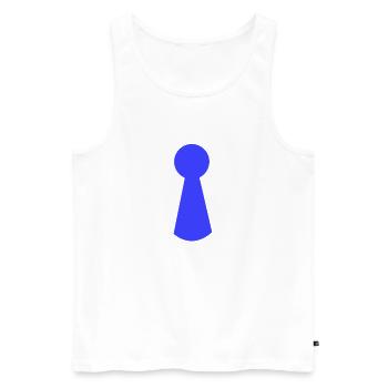 Ich Spiele Immer mit Blau Brettspiele - Männer Premium Bio Tank Top - Weiß - Vorne - Michal (187cm)